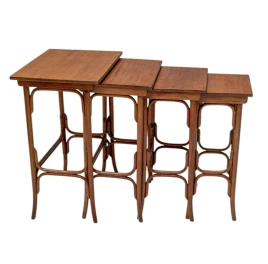 Vienna Secession Bentwood Nesting Tables by Michael Thonet for Thonet, 1900s